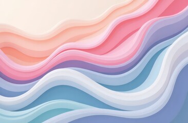 Wavy abstract stripes in pastel colors