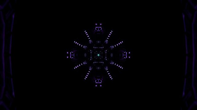Flashing Lights and Groovy Beats in an Electrifying VJ Loop