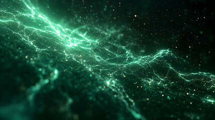 Fototapeta premium Emerald Green Abstract 3D Background