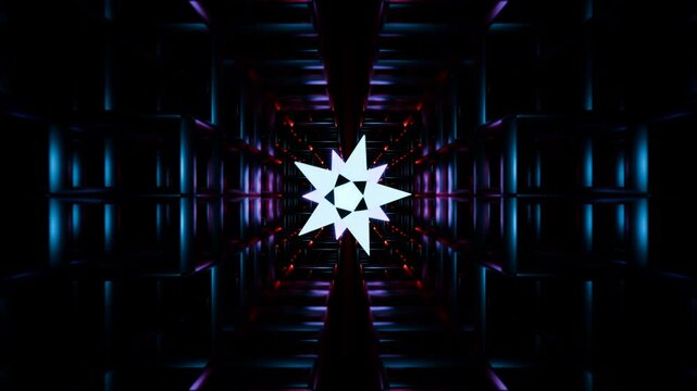 Vibrant patterns flash in this VJ loop, igniting the dance floor with joy