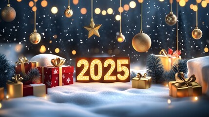 New Year celebrate background design with Generative AI.