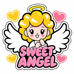angel with heart