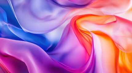 Obraz premium An abstract portrayal of a melting pot of colors and shapes blending into one another, Symbolizing the fusion of different cultures and ideas, photography style