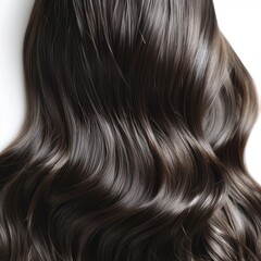 Fototapeta premium Hair close up. Texture of shiny healthy hair.