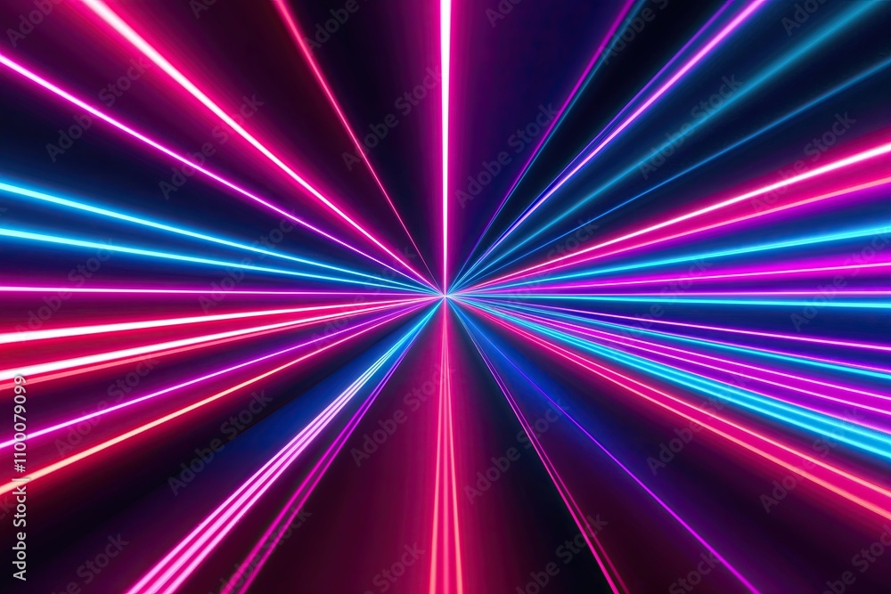Poster dynamic gradient neon wallpaper design with vibrant colors and innovative patterns