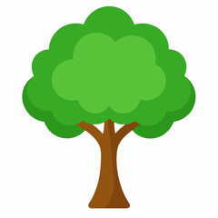 tree vector icon with white background