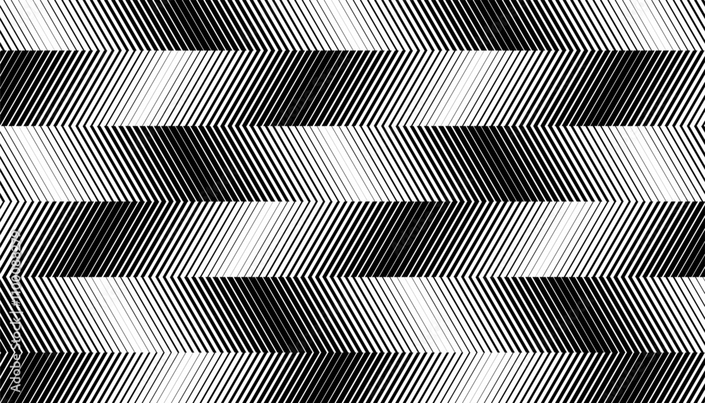 Poster black and white abstract geometric pattern, smooth transition effect pattern for background and jers