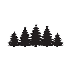 Fototapeta premium Fir tree, Pine tree, Christmas tree, Tree, forest, nature, Tree form, and Christmas tree silhouette