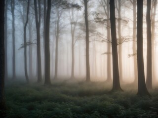 Fototapeta premium fog in the forest