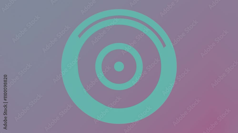 Aufkleber Loop animation of transformations of various geometric shapes. 3d rendering 4K