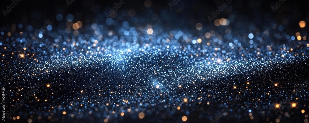 Wall mural a shimmering abstract representation of cosmic elements and stardust.