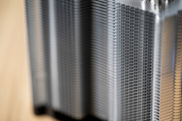 CloseUp View of Metallic Staples within a Stylish and Modern Office Environment Setting