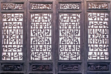 window pattern of traditional chinese building