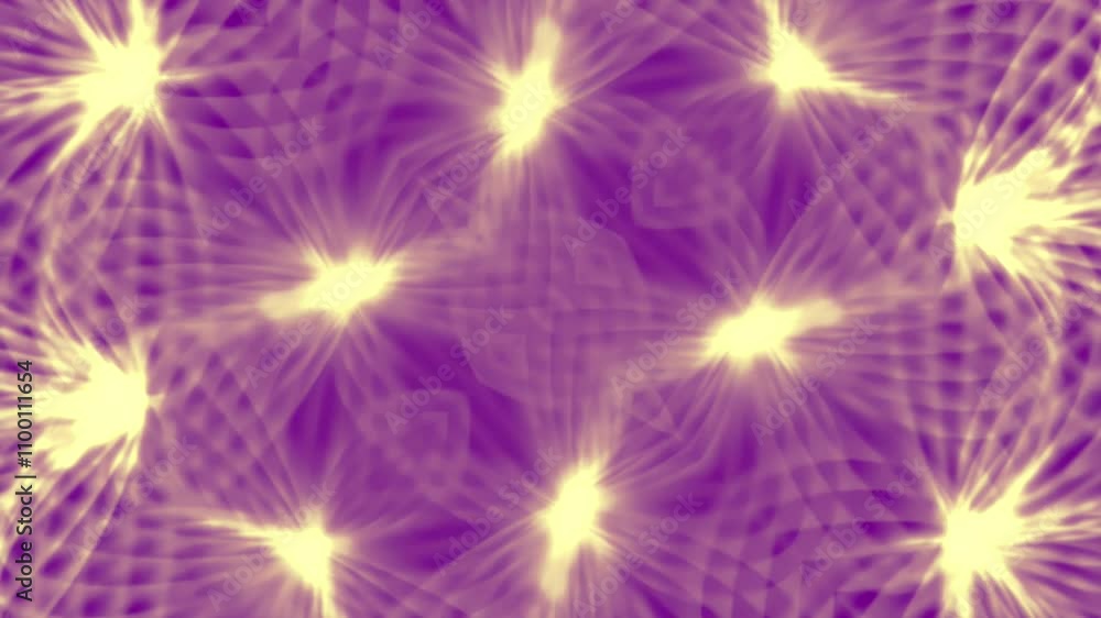 Fototapete 3d rendering loop animation of symmetrical shape resembling a mandala
