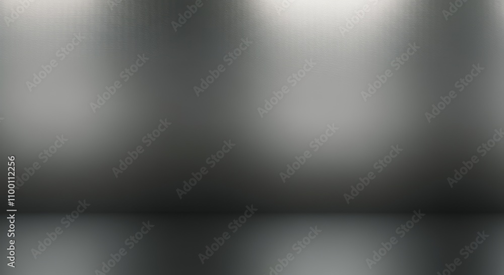 Poster blurred abstract metallic surface with soft reflections