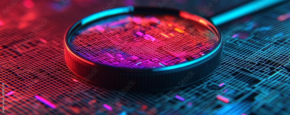 Poster magnifying lens for data exploration and analysis