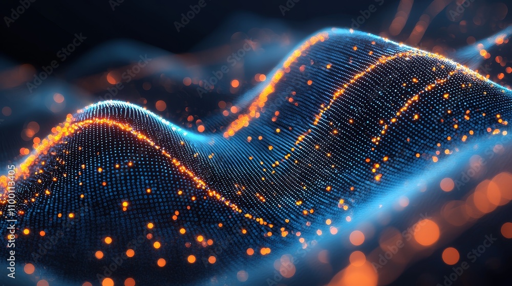 Poster dynamic visuals created by ai technology