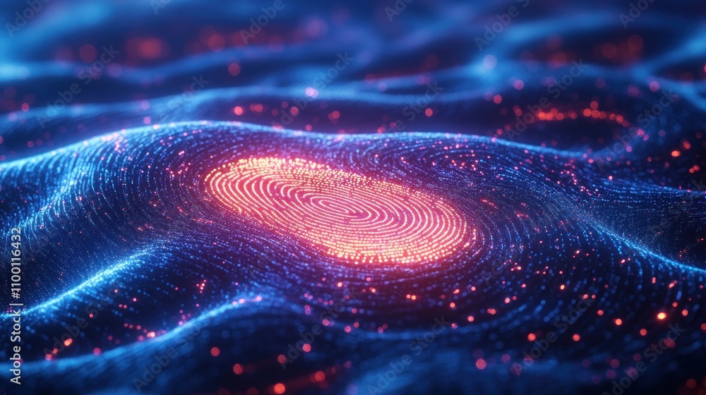 Poster abstract visualization of waves and patterns in vibrant colors.