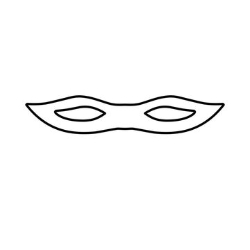 recommend clip art: Superhero Mask Outline 