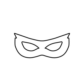 recommend clip art: Superhero Mask Outline 