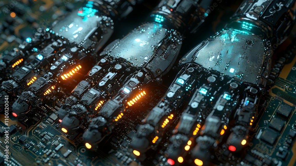 Poster precision soldering of electronic components in robotics