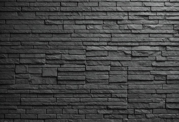 Obraz premium modern gray brick wall with smooth, uniform textures