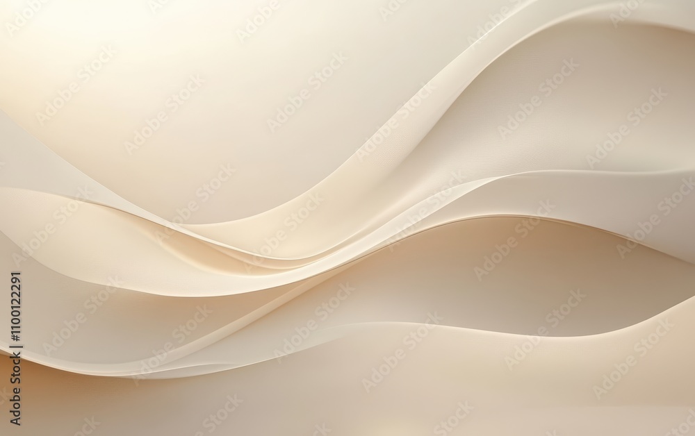 Poster elegant and simple abstract background with soft waves for modern design and art projects