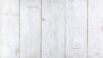 Weathered white wood texture, rustic charm, aged surface, inviting simplicity, perfect backdrop for creative projects, evokes warmth and timelessness in design.
