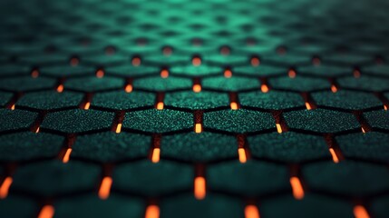 Fototapeta premium Futuristic Optic Cables on Illuminated Surface
