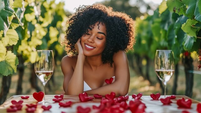 Romantic Vineyard Wine Tasting