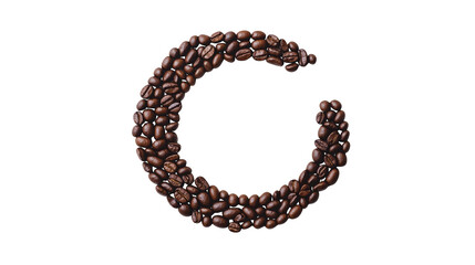 Aromatic coffee beans on beige background, closeup of freshly roasted coffee for a perfect brew