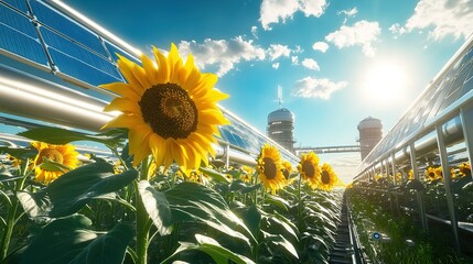 The most beautiful sunflower field