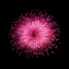 Colorful fireworks on black background