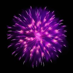 Colorful fireworks on black background