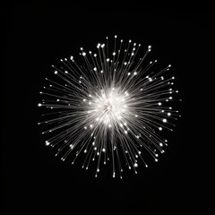 Obraz premium Colorful fireworks on black background