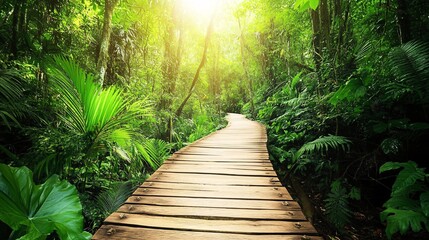 Obraz premium image of mystical Amazon Rainforest in the background, mystical Amazon Rainforest wallpaper