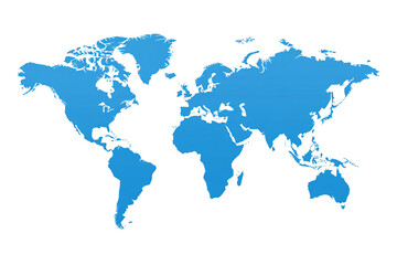 Fototapeta premium a blue world map