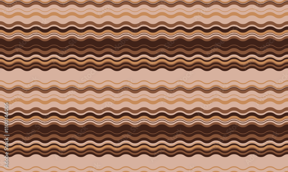 Poster abstract background with wavy stripes in vibrant colors, creating a rippled, liquid effect. smooth c