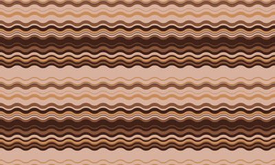 Abstract background with wavy stripes in vibrant colors, creating a rippled, liquid effect. Smooth curves and textured lines add elegance, vitality, and creativity. Ideal for wallpaper or textile.
