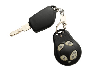 Car remote key on white