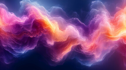 Fototapeta premium Abstract Background with Wavy Colorful Textures