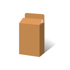 Straight tuck end box template 3D, vector file