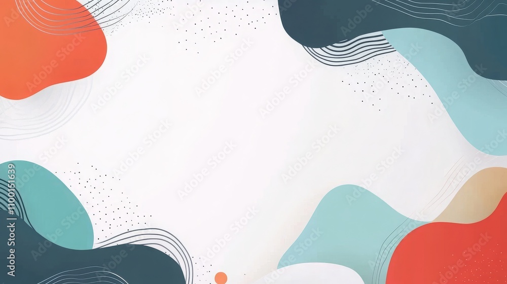 Poster minimalist abstract white background design in vector format.