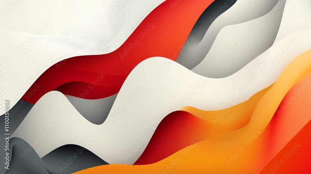 Poster minimalist abstract white background design in vector format.