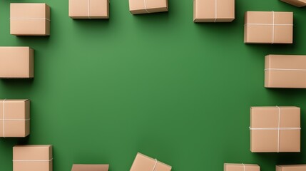 A customizable cardboard packaging design that highlights sustainable innovation, featuring illustration, image, and minimalism.