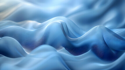 Obraz premium Abstract Blue 3D Wavy Background