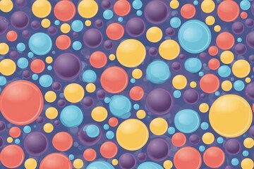 Playful Bubble Background Design Illustration