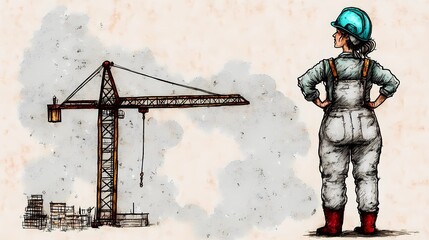 Worker in a yellow safety helmet holding blueprints at a construction area, highlighting project execution and on-site coordination