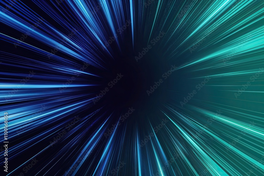 Poster dynamic indigo and emerald abstract background design