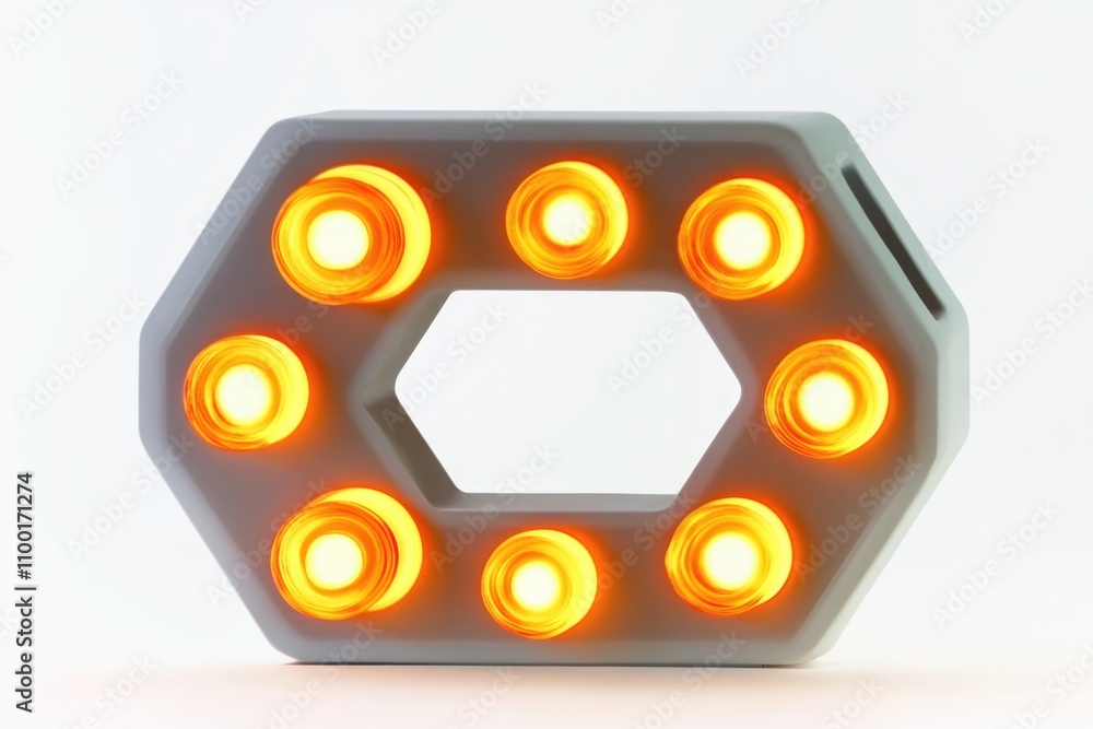 Aufkleber A desk lamp sitting on a table with a simple design